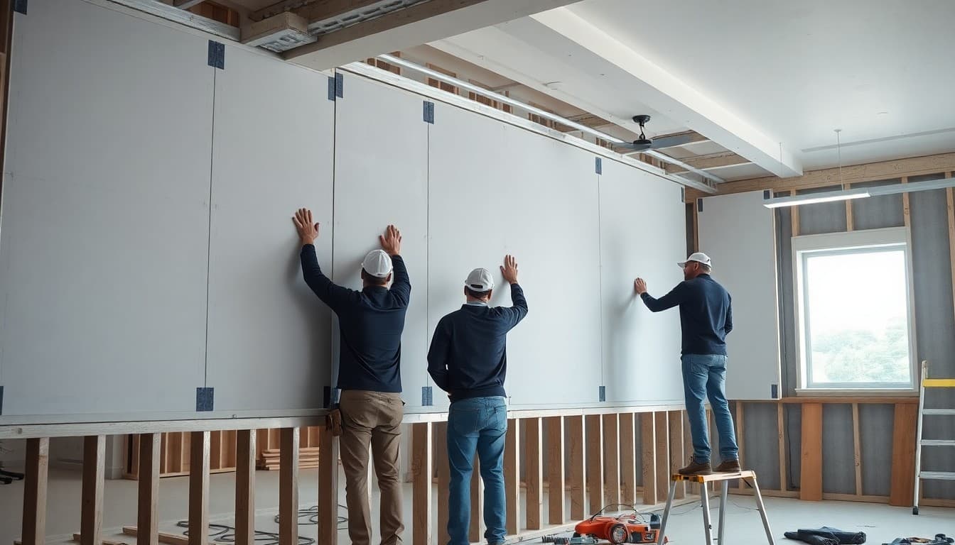 Professional drywall installation
