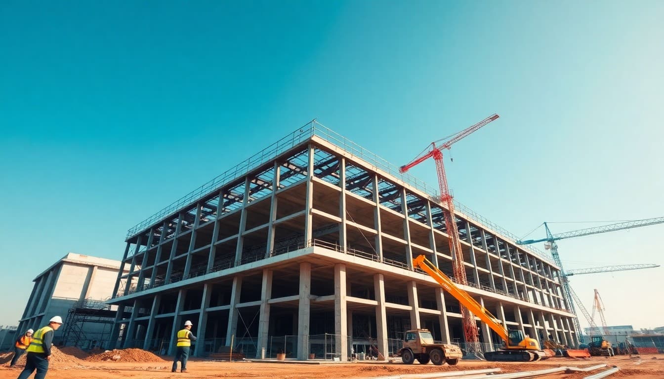 Industrial construction site