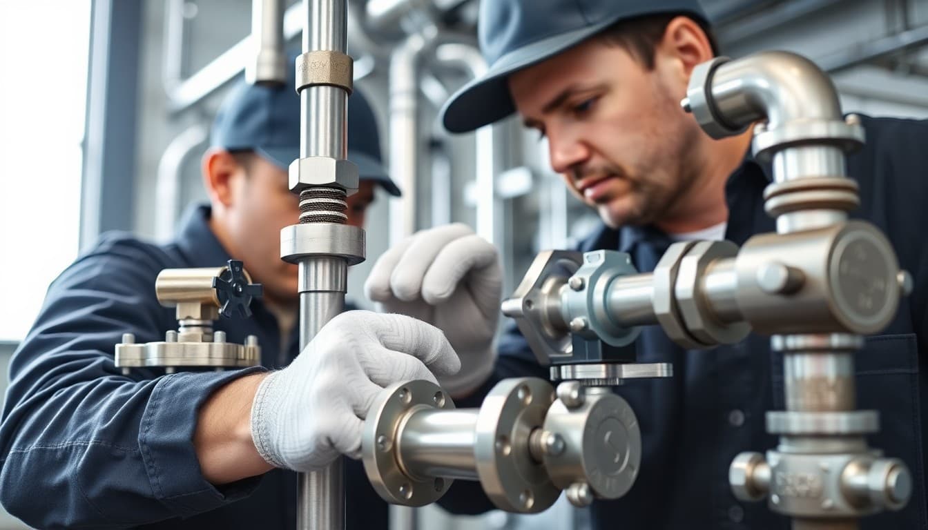 Process piping installation