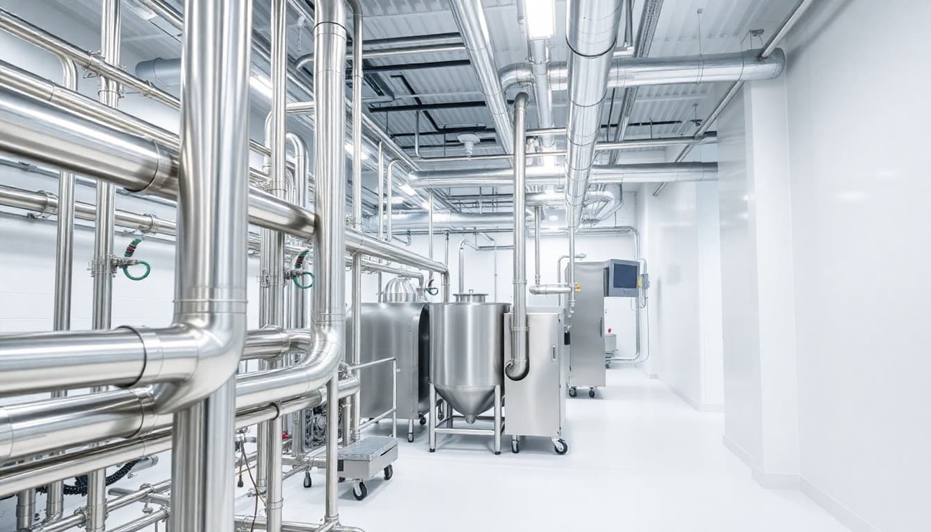 Food Processing Plant Piping